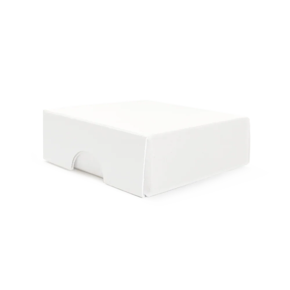 50x50x17mm Box & Lid - white by eco-craft - made in the UK
