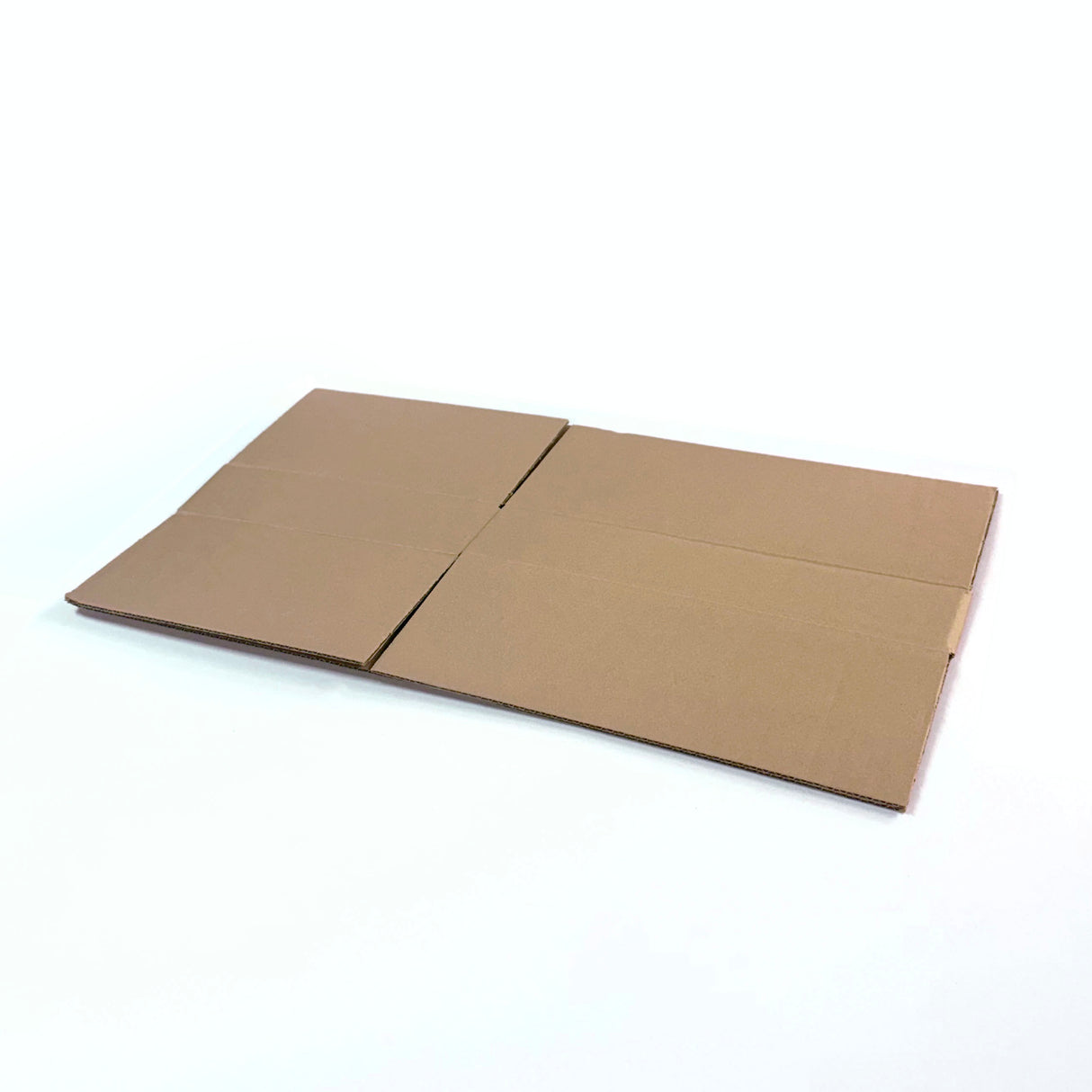 Two cardboard panels on a white background