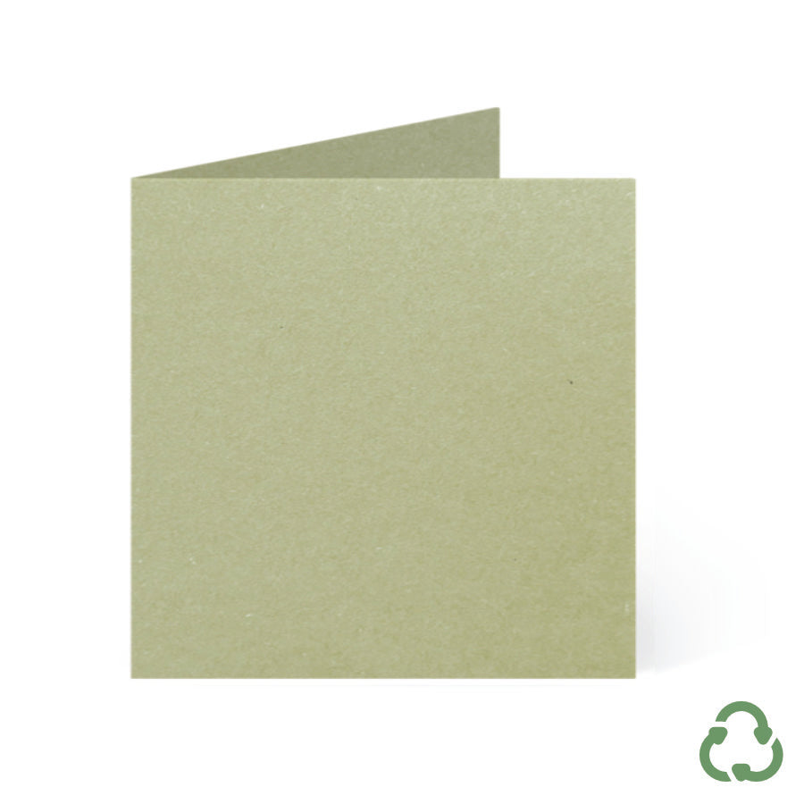 120x120mm Square Card Blanks - Matcha
