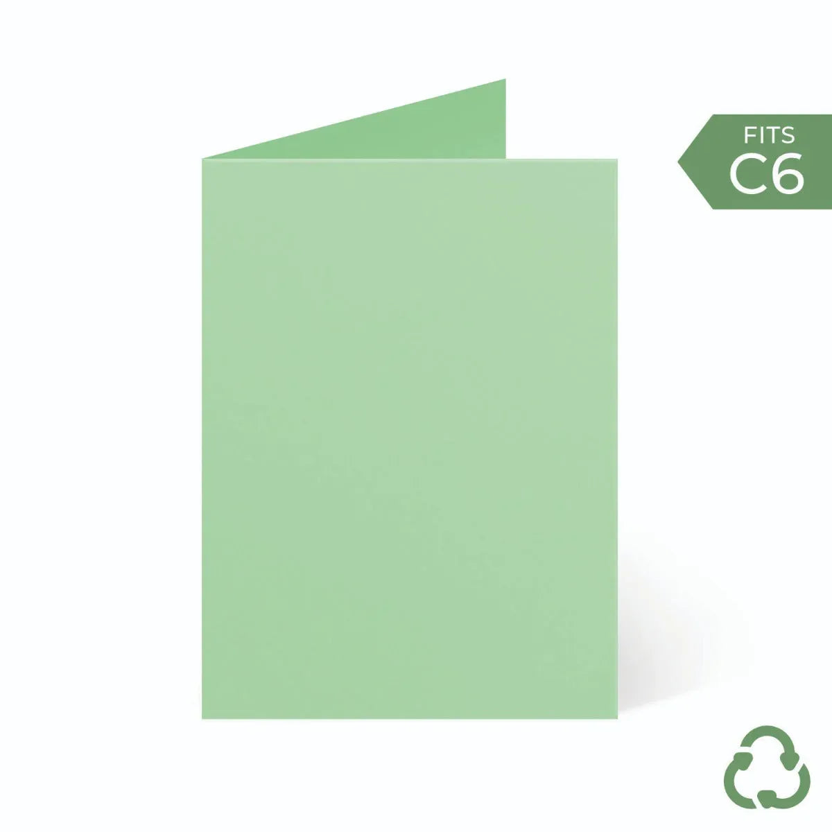 A6 / C6 (104x147mm) Card Blanks - Mint by eco-craft - made in the UK