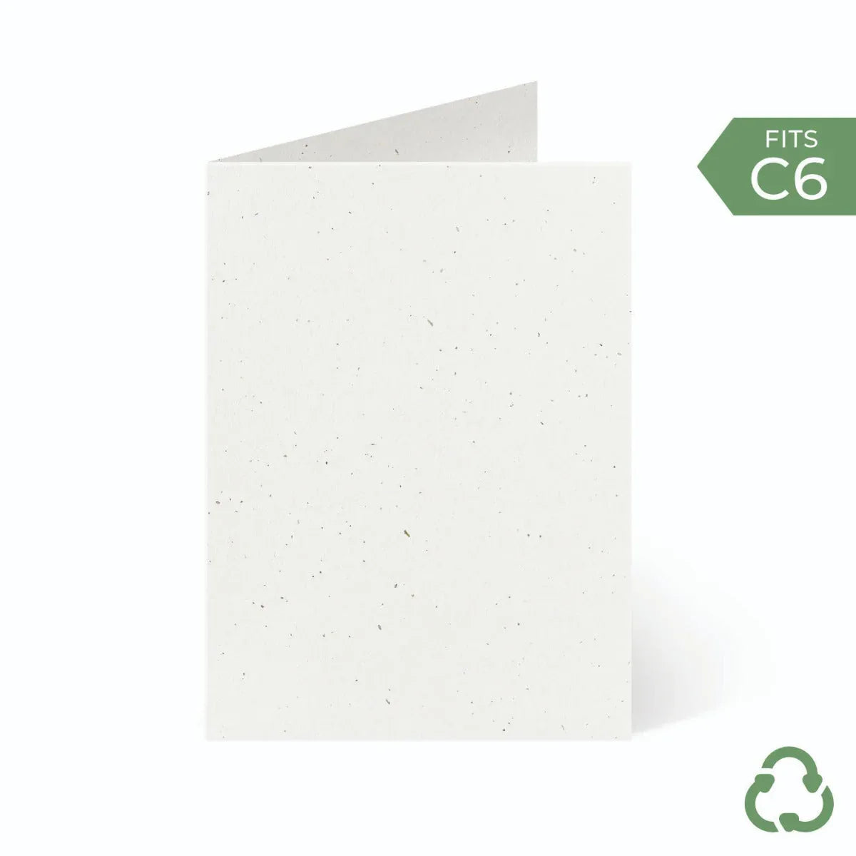 A6 / C6 (104x147mm) Card Blanks - Oat Fleck by eco-craft - made in the UK