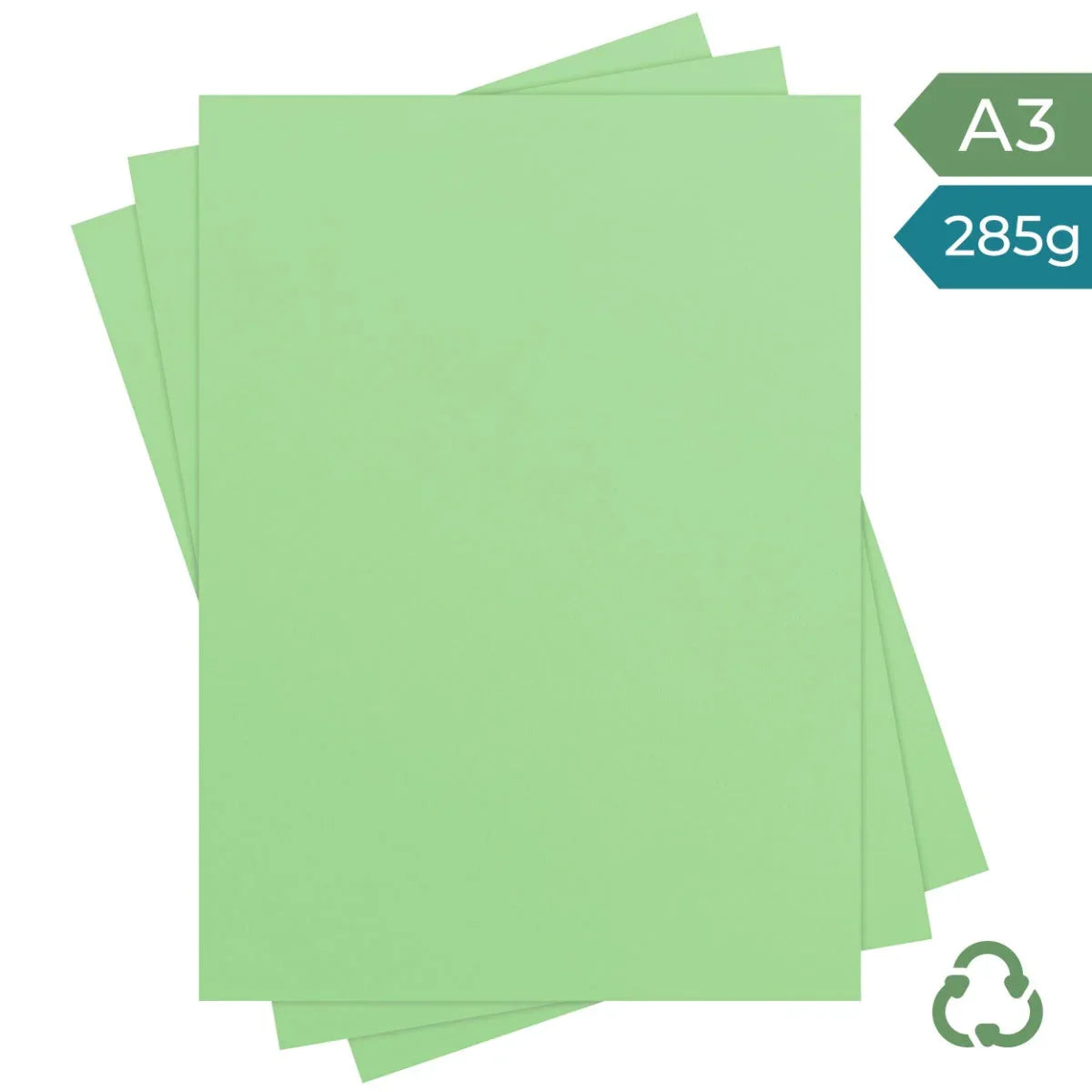A3 Card - Mint - 285g by eco-craft - made in the UK
