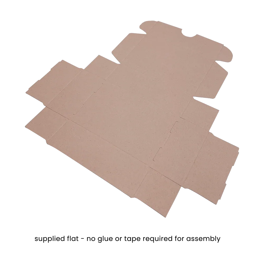 Small No-Glue Soap Box - 74x51x25mm - Almond by eco-craft - made in the UK