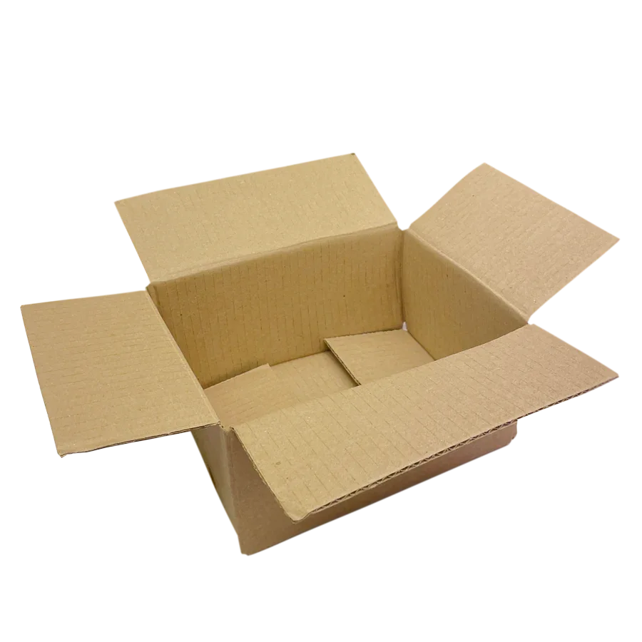 203 x 152 x 102mm corrugated Postal Box x 25 by eco-craft - made in the UK
