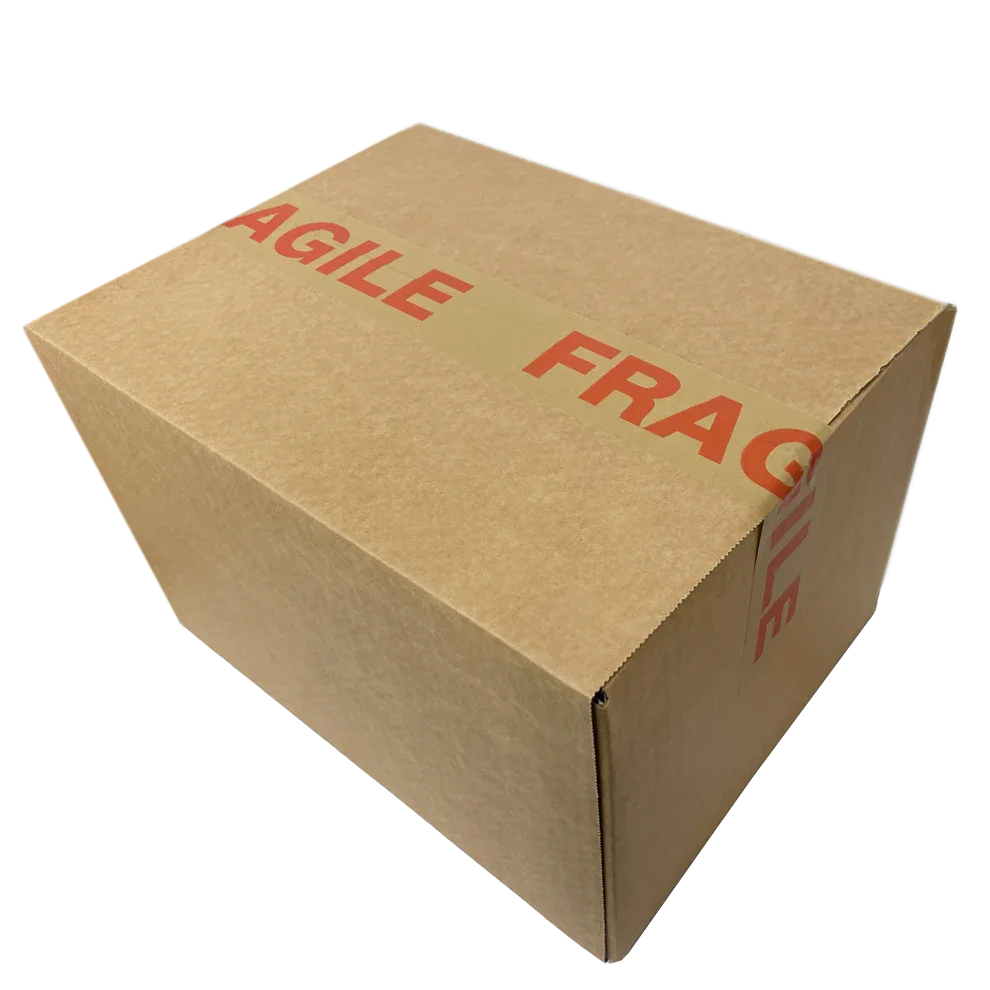 Self Adhesive Paper Kraft Brown Fragile Tape (50mm) by eco-craft - made in the UK