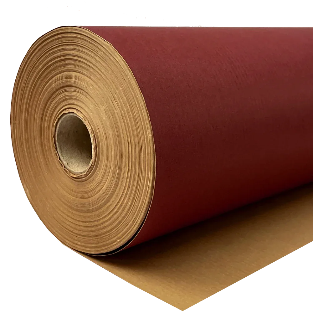 500mm x 120m Burgundy Paper Roll by eco-craft - made in the UK
