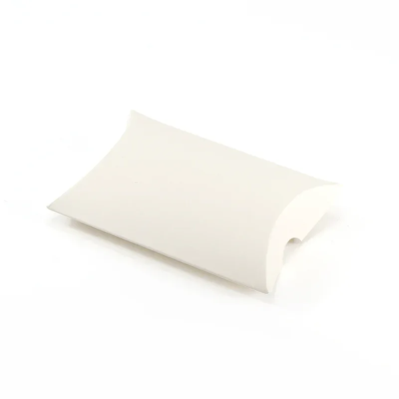 Mini Pillow Box - 85 x 74 x 20mm - Ivory by eco-craft - made in the UK