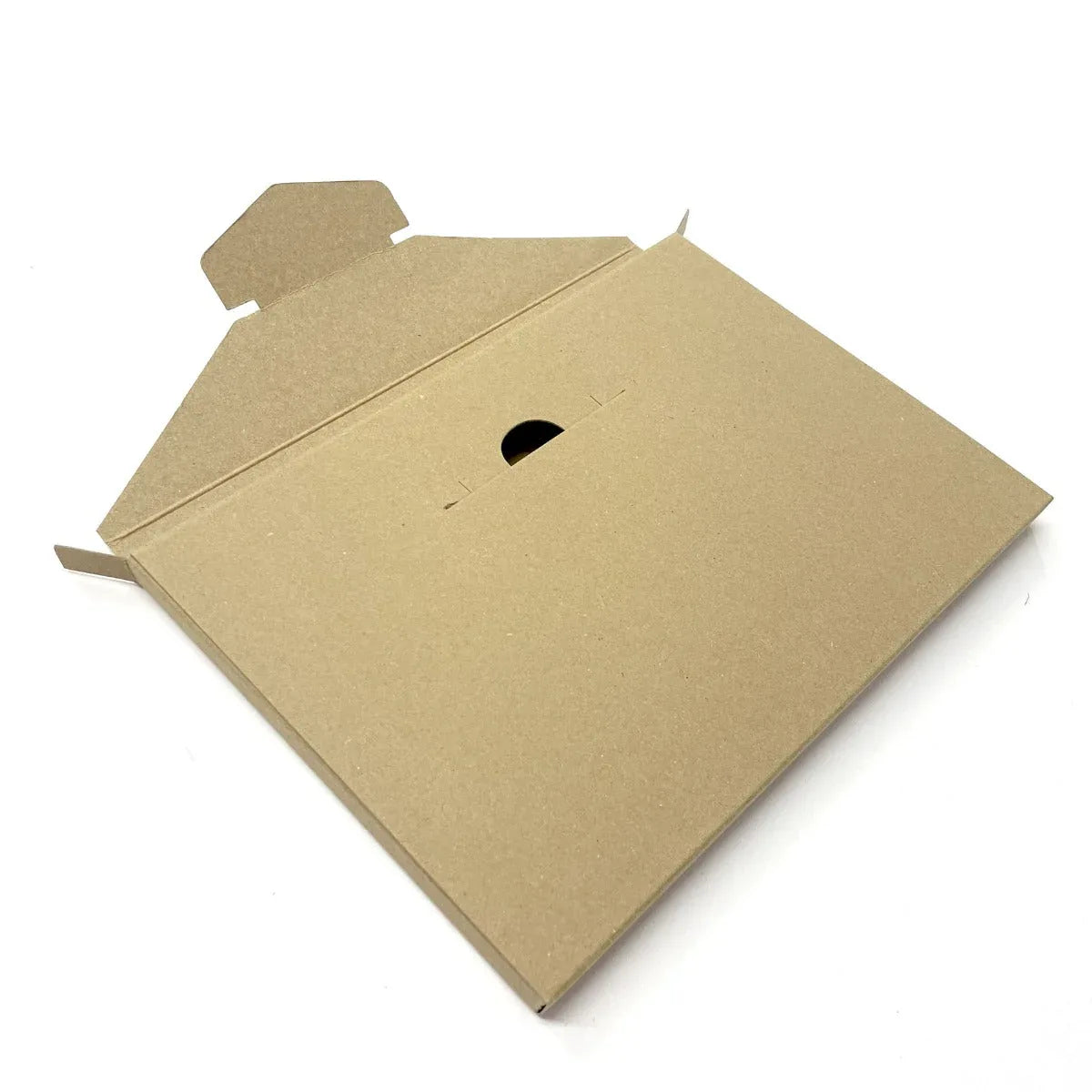 A5 No-Glue Locking Box - Hairy Manilla (400g) by eco-craft - made in the UK