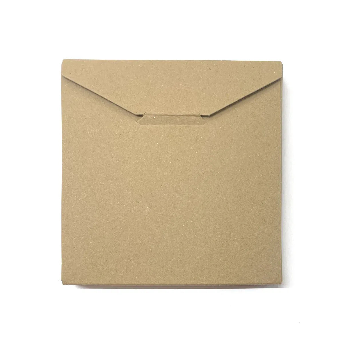 135mm Square No-Glue Locking Box - Hairy Manilla (400g) by eco-craft - made in the UK