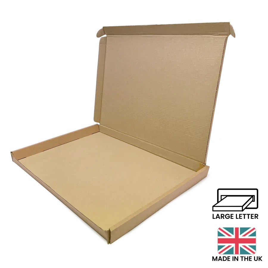 322x229x22mm (C4) PIP Large Letter Postal Box - Brown by eco-craft - made in the UK