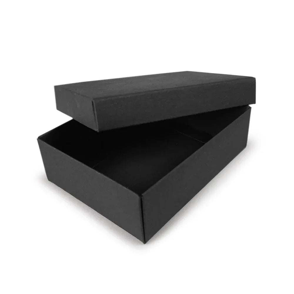 C7 Deep Gift Box & Lid - 120x85x38mm - Black by eco-craft - made in the UK