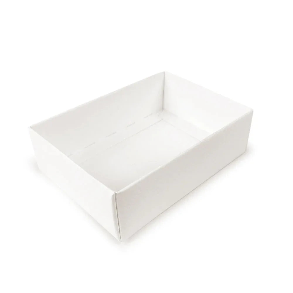 C7 Deep Gift Box & Lid - 120x85x38mm - Felt White by eco-craft - made in the UK