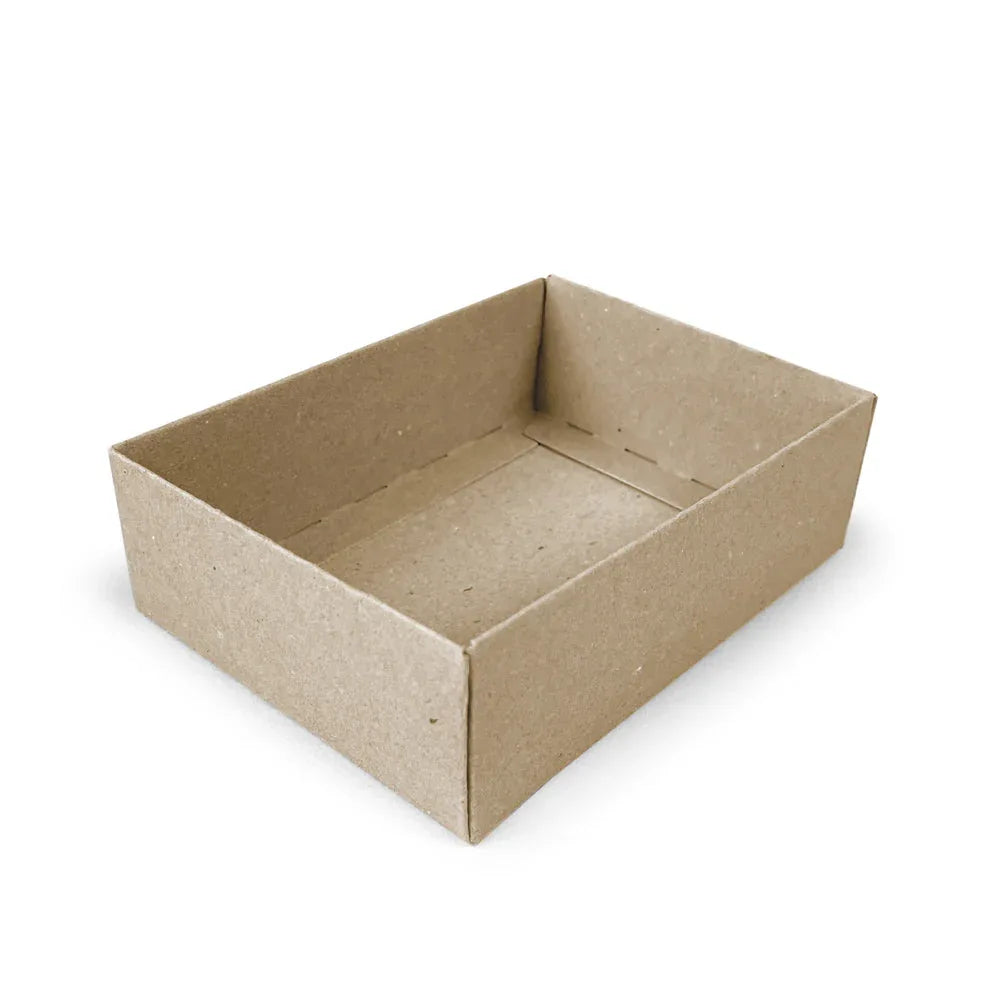 C7 Deep Gift Box & Lid - 120x85x38mm - Hairy Manilla (Kraft Brown) by eco-craft - made in the UK