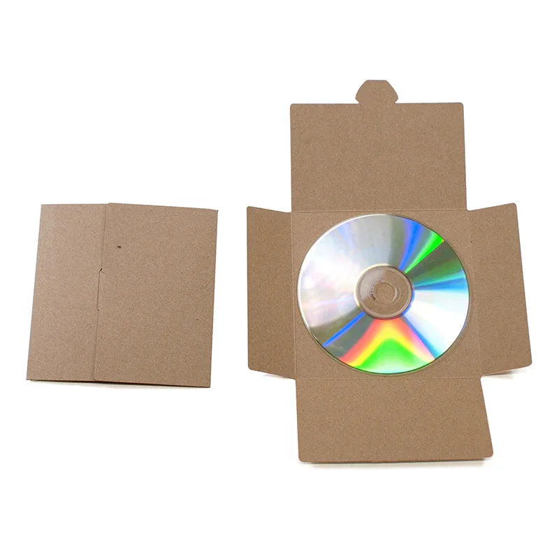 No Glue CD Sleeve - Hairy Manilla by eco-craft - made in the UK