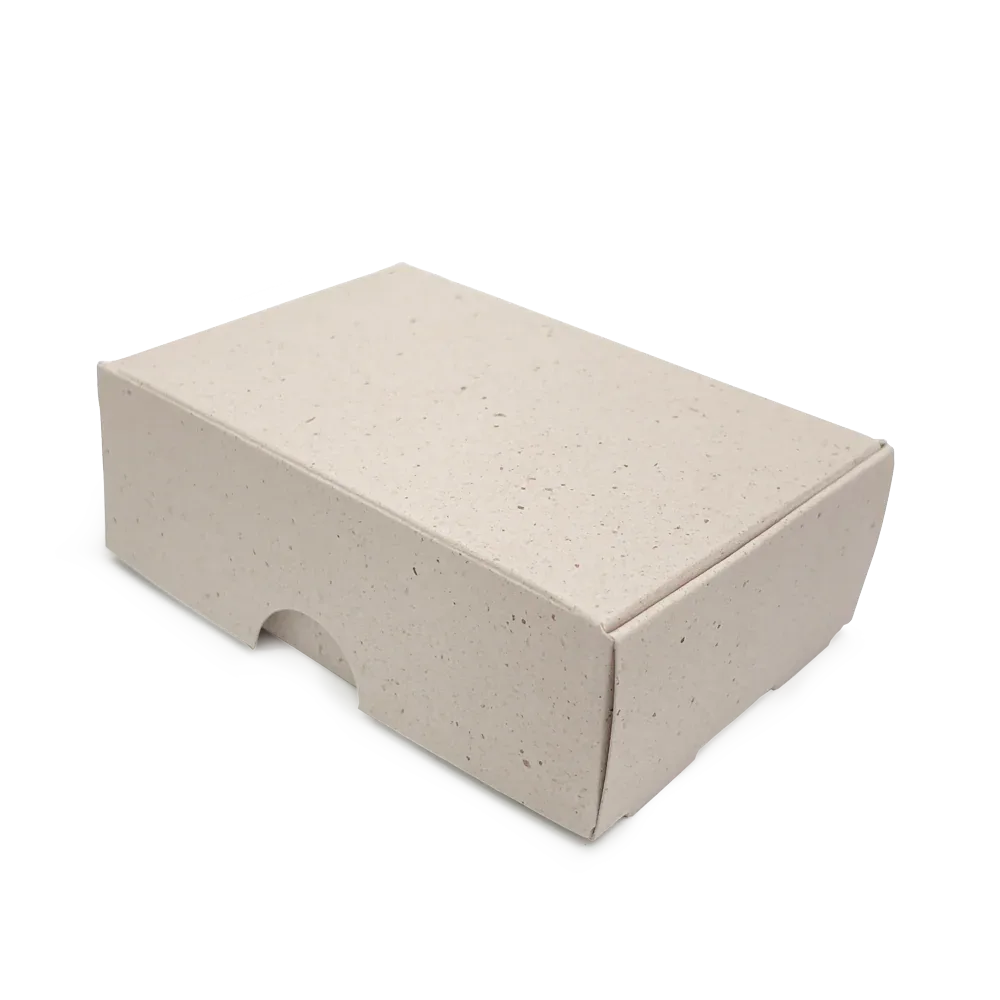 Small No-Glue Soap Box - 74x51x25mm - Cocoa by eco-craft - made in the UK