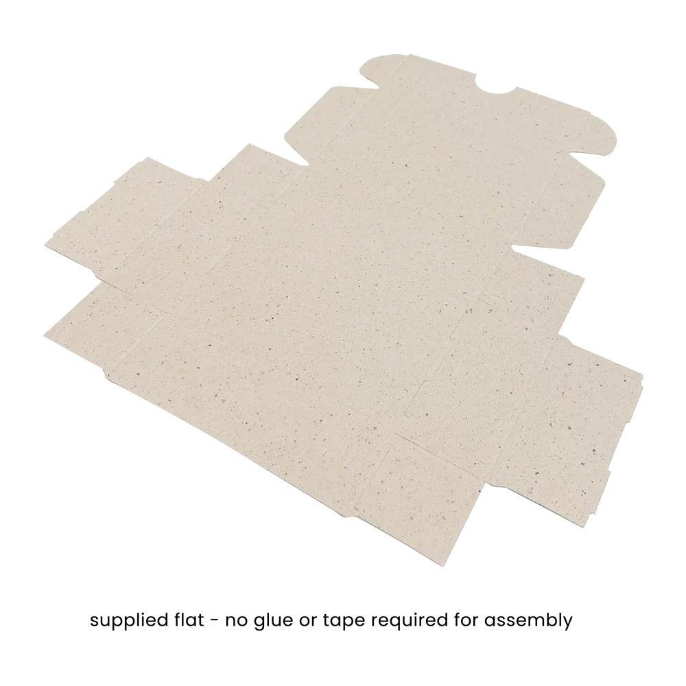 Small No-Glue Soap Box - 74x51x25mm - Cocoa by eco-craft - made in the UK