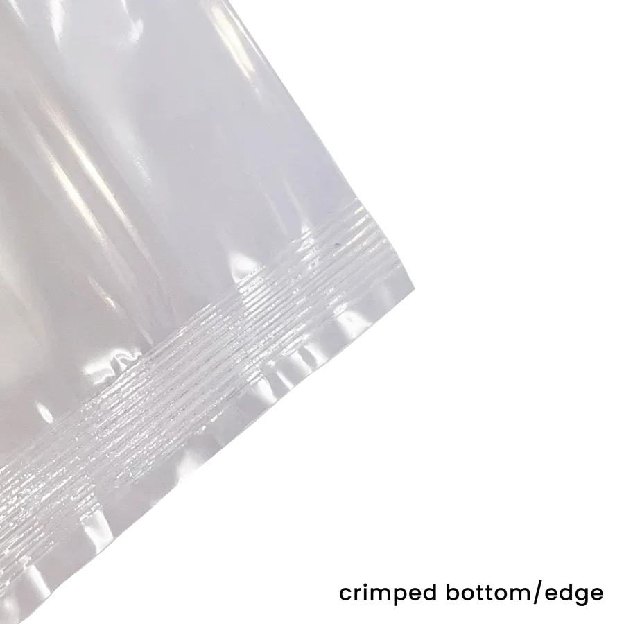 200 x 76 x 50mm Cellulose Clear Gusset Bag by eco-craft - made in the UK