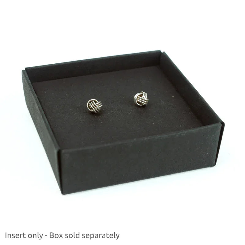 Earring Insert for 50 x 50mm box 10Pk - Black by eco-craft - made in the UK