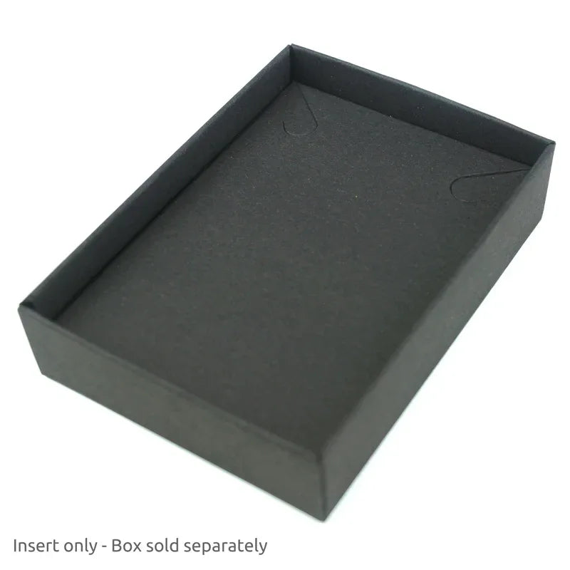 Necklace Insert for 50 x 70mm box 10Pk - Black by eco-craft - made in the UK