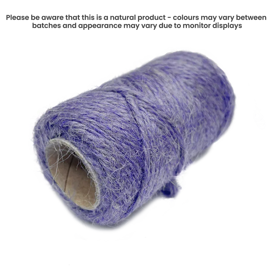 Jute Twine - English Lavender by eco-craft - made in the UK