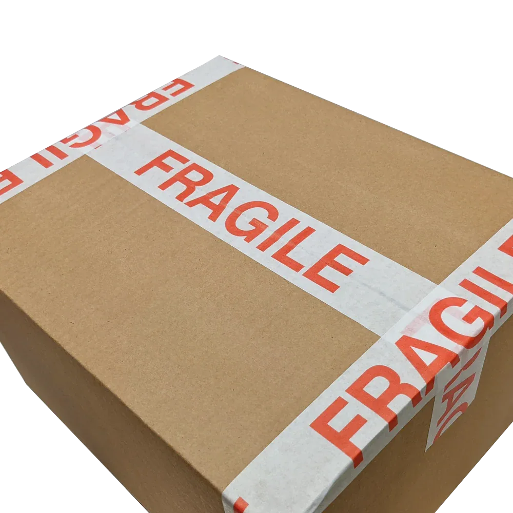 Self Adhesive Paper Fragile Tape (50mm) by eco-craft - made in the UK