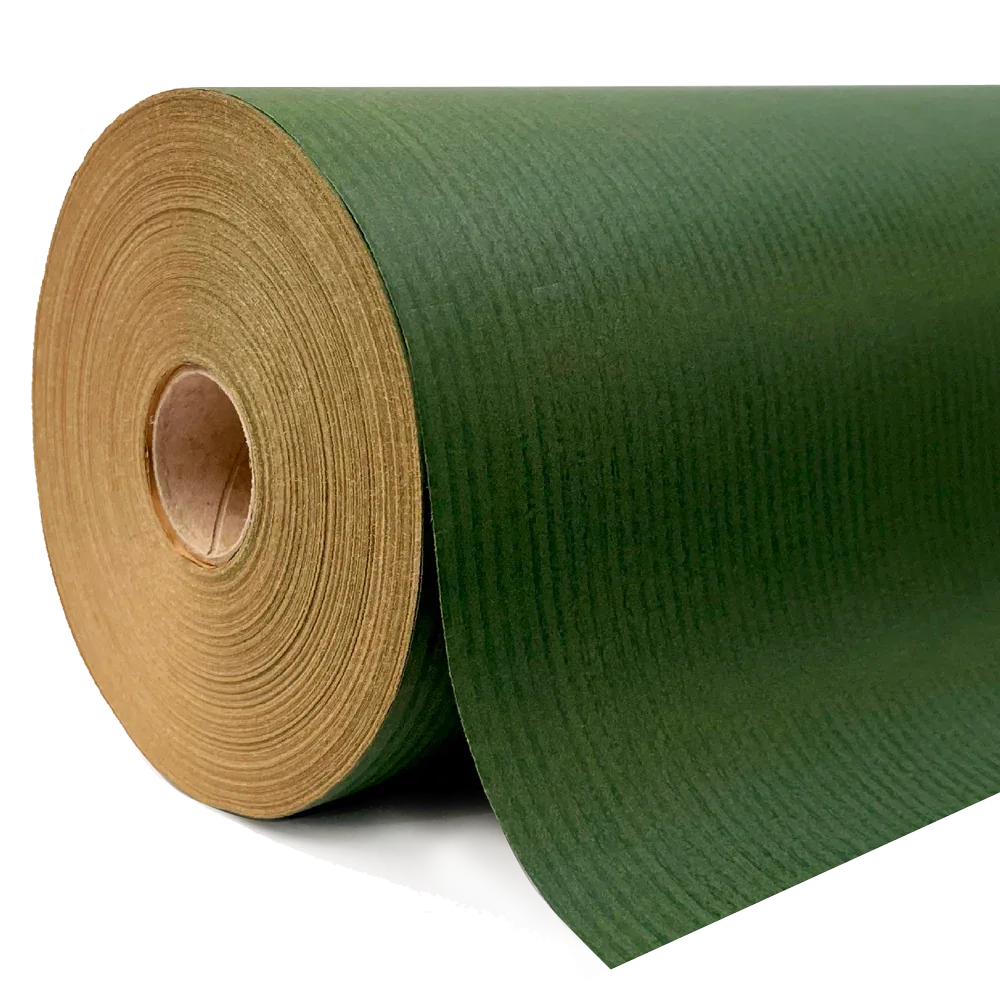 500mm x 120m Dark Green Paper Roll by eco-craft - made in the UK