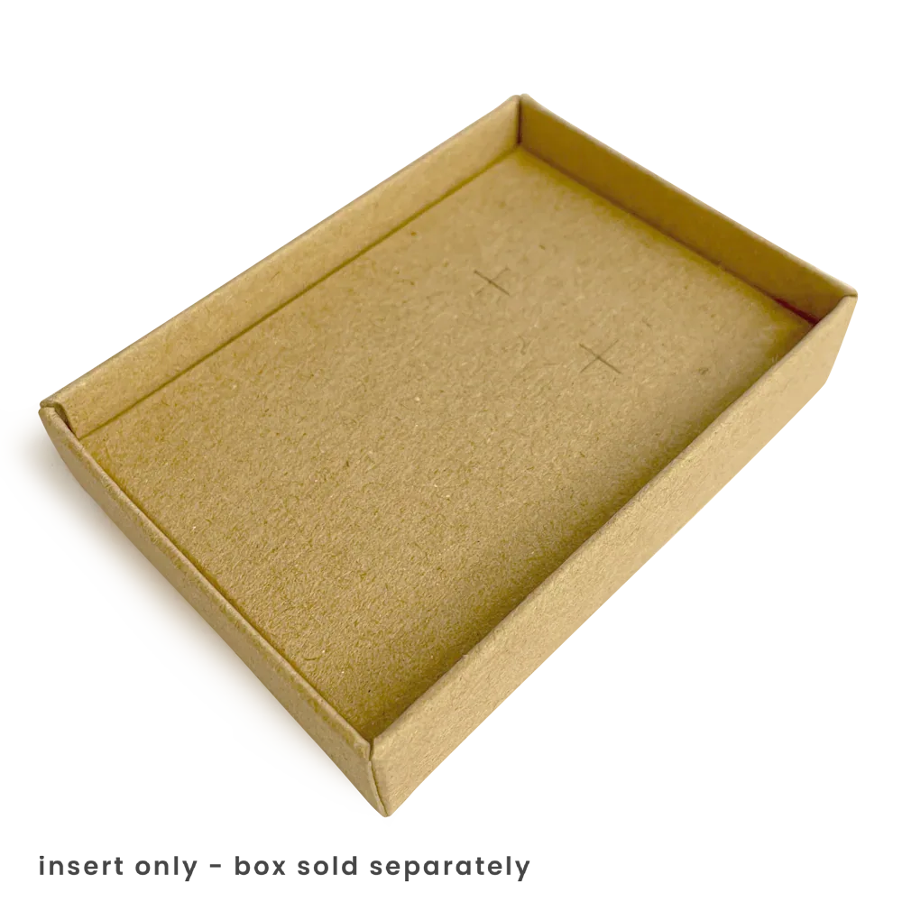 Earring Insert for 50 x 70mm box 10Pk - Hairy Manilla by eco-craft - made in the UK