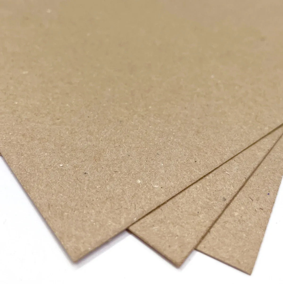 A4 Thin Card - Hairy Manilla (Kraft Brown) - 170g by eco-craft - made in the UK