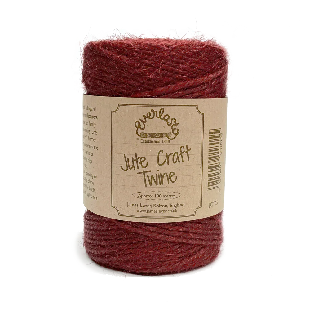 Jute Twine - King Crimson by eco-craft - made in the UK