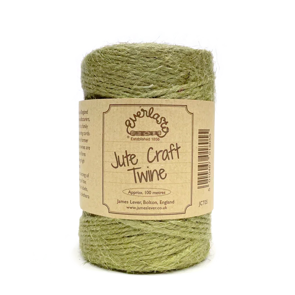 Jute Twine - Olive Green by eco-craft - made in the UK