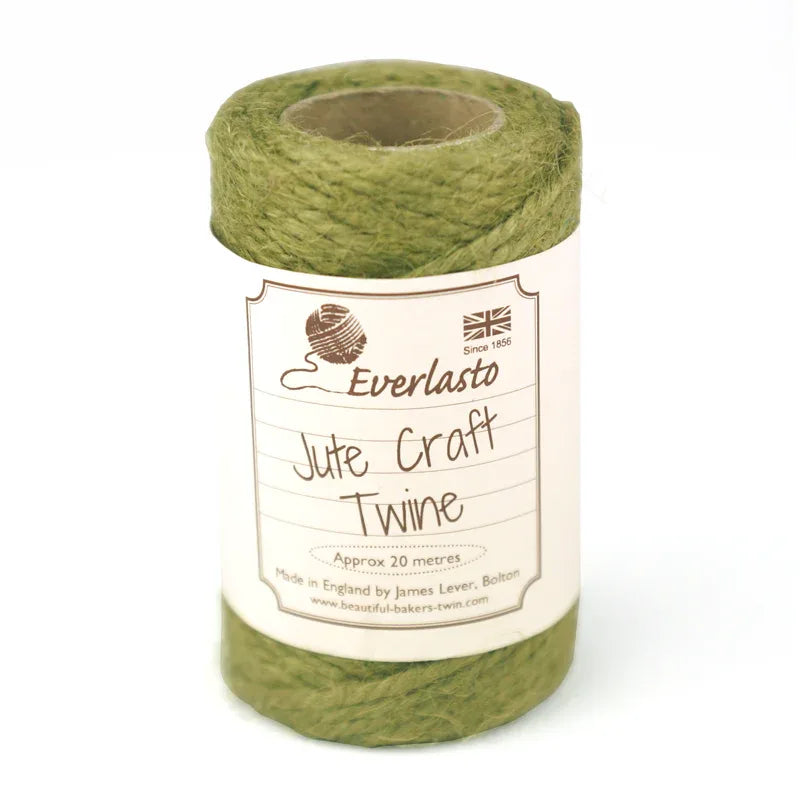 Jute Twine - Olive Green by eco-craft - made in the UK