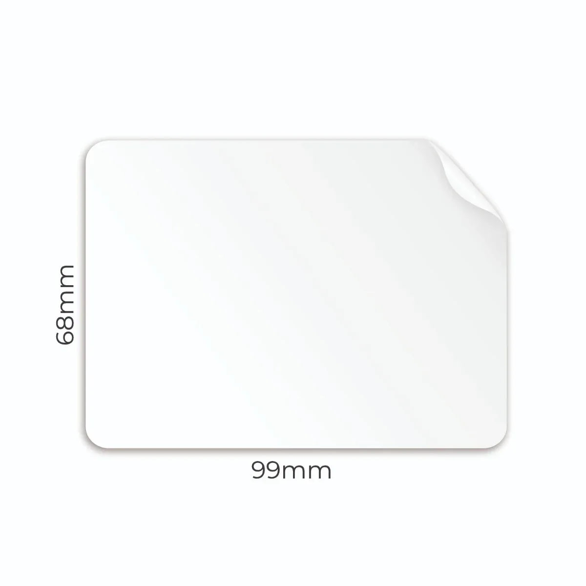 L8 Plain Recycled Labels (99x68mm)-White by eco-craft - made in the UK