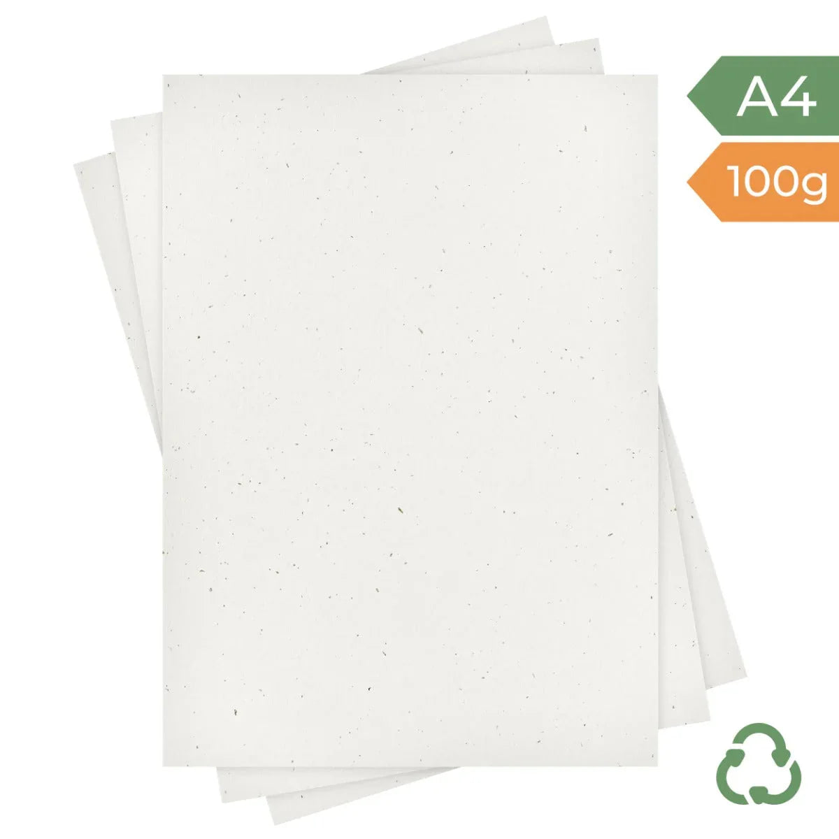 A4 Paper - Oat Fleck - 100g by eco-craft - made in the UK