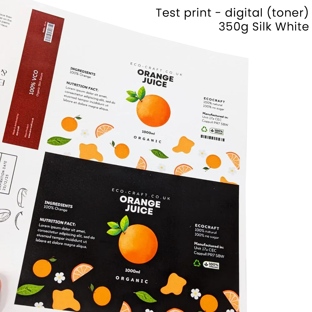 SRA3 Card - Silk White - 350g by eco-craft - made in the UK