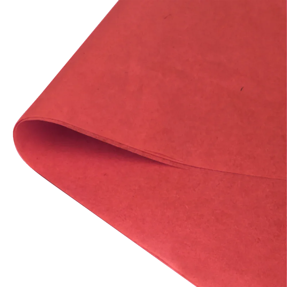 100% Recycled Red Tissue Paper (375 x 500mm) 480 Sheets by eco-craft - made in the UK