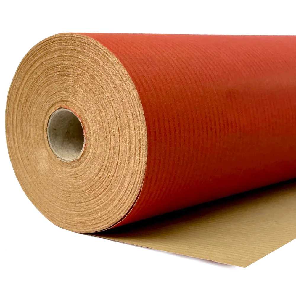 500mm x 120m Red Paper Roll by eco-craft - made in the UK