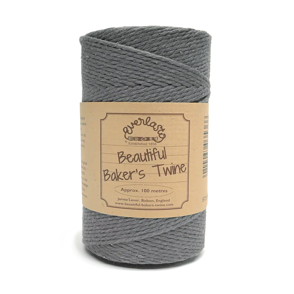 Cotton Twine - Lakeland Slate by eco-craft - made in the UK