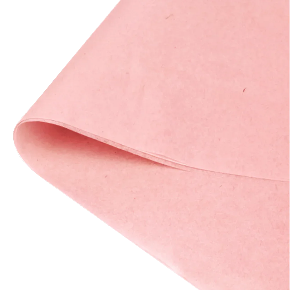 100% Recycled Pink Tissue Paper (375 x 500mm) 480 Sheets by eco-craft - made in the UK