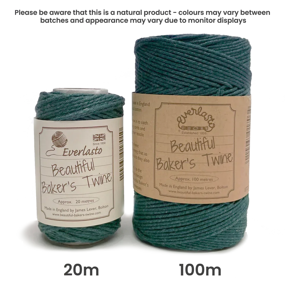 Cotton Twine - Moss Green by eco-craft - made in the UK