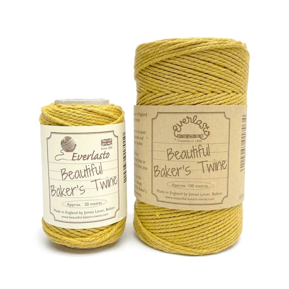 Cotton Twine - York Gold by eco-craft - made in the UK