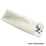 160x65mm (Wax Melt Snap Bar) Peel & Seal Glassine Bag by eco-craft - made in the UK