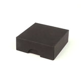 50x50x17mm Box & Lid - black by eco-craft - made in the UK