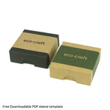 50x50x17mm Box & Lid - black by eco-craft - made in the UK