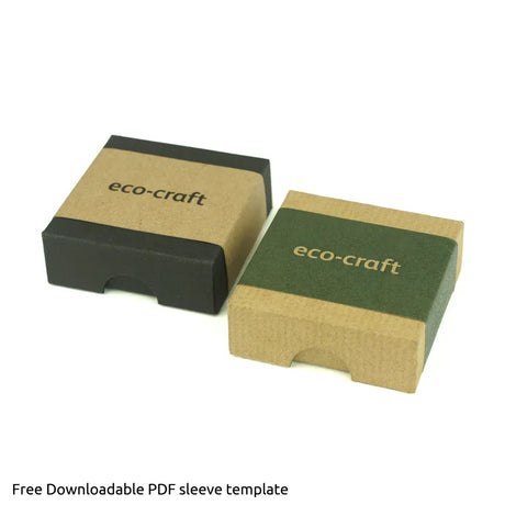 50x50x17mm Box & Lid - black by eco-craft - made in the UK