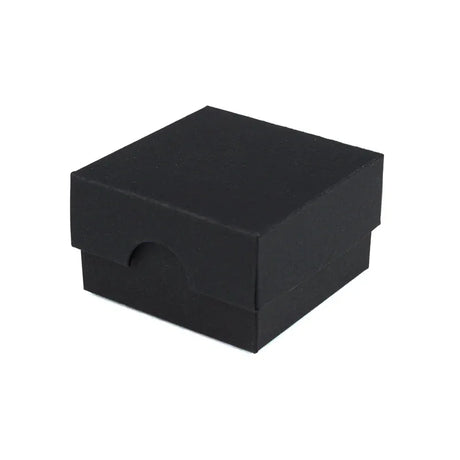 50x50x30mm Box & Lid - black by eco-craft - made in the UK