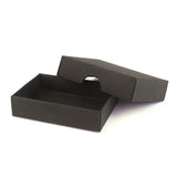 50x70x17mm Box & Lid - black by eco-craft - made in the UK