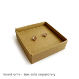 Earring Insert for 50 x 50mm box 10Pk - Hairy Manilla by eco-craft - made in the UK