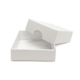 50x50x17mm Box & Lid - white by eco-craft - made in the UK