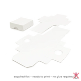 50x50x17mm Box & Lid - white by eco-craft - made in the UK