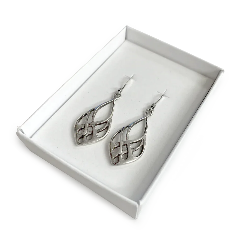 Earring Insert for 50 x 70mm box 10Pk - White by eco-craft - made in the UK